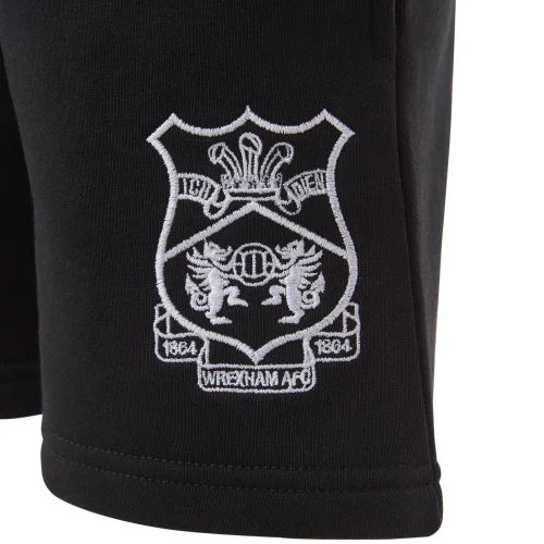 Kids Wrexham Black Sweat Shorts - 2-3yrs Image 2