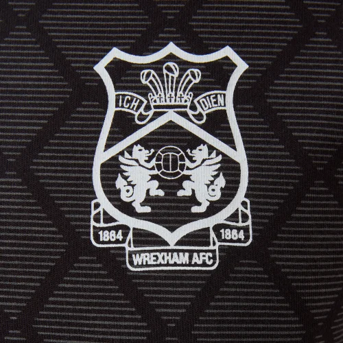 Wrexham Black Pattern Polo Shirt - S Image 2