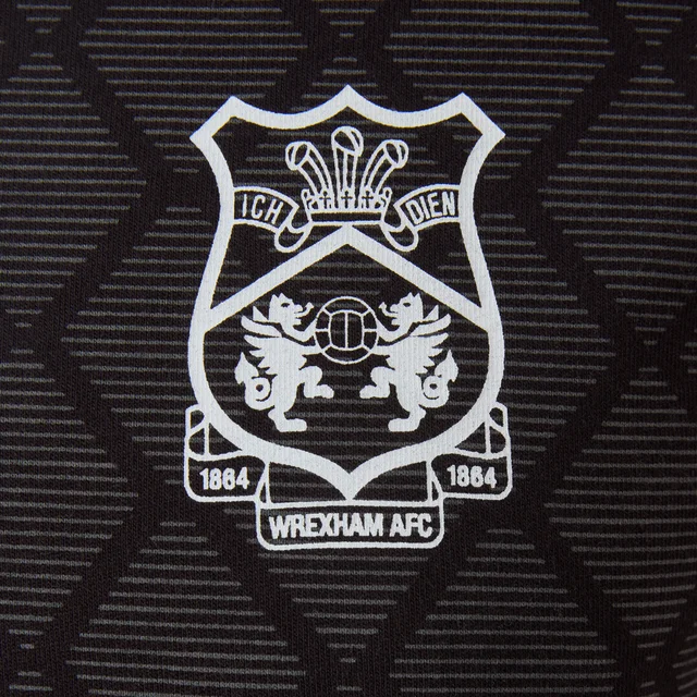 Wrexham Black Pattern Polo Shirt