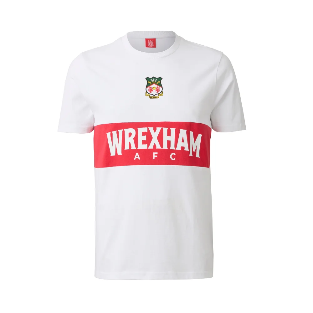Wrexham White Logo T-Shirt - S Image 1