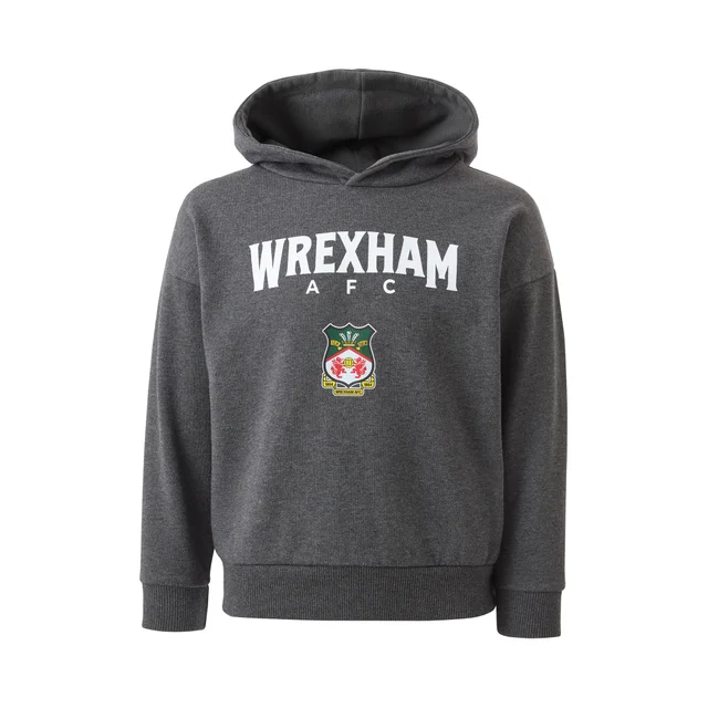 Kids Wrexham Charcoal Hoodie