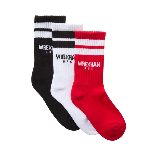 Kids Wrexham 3pk Socks